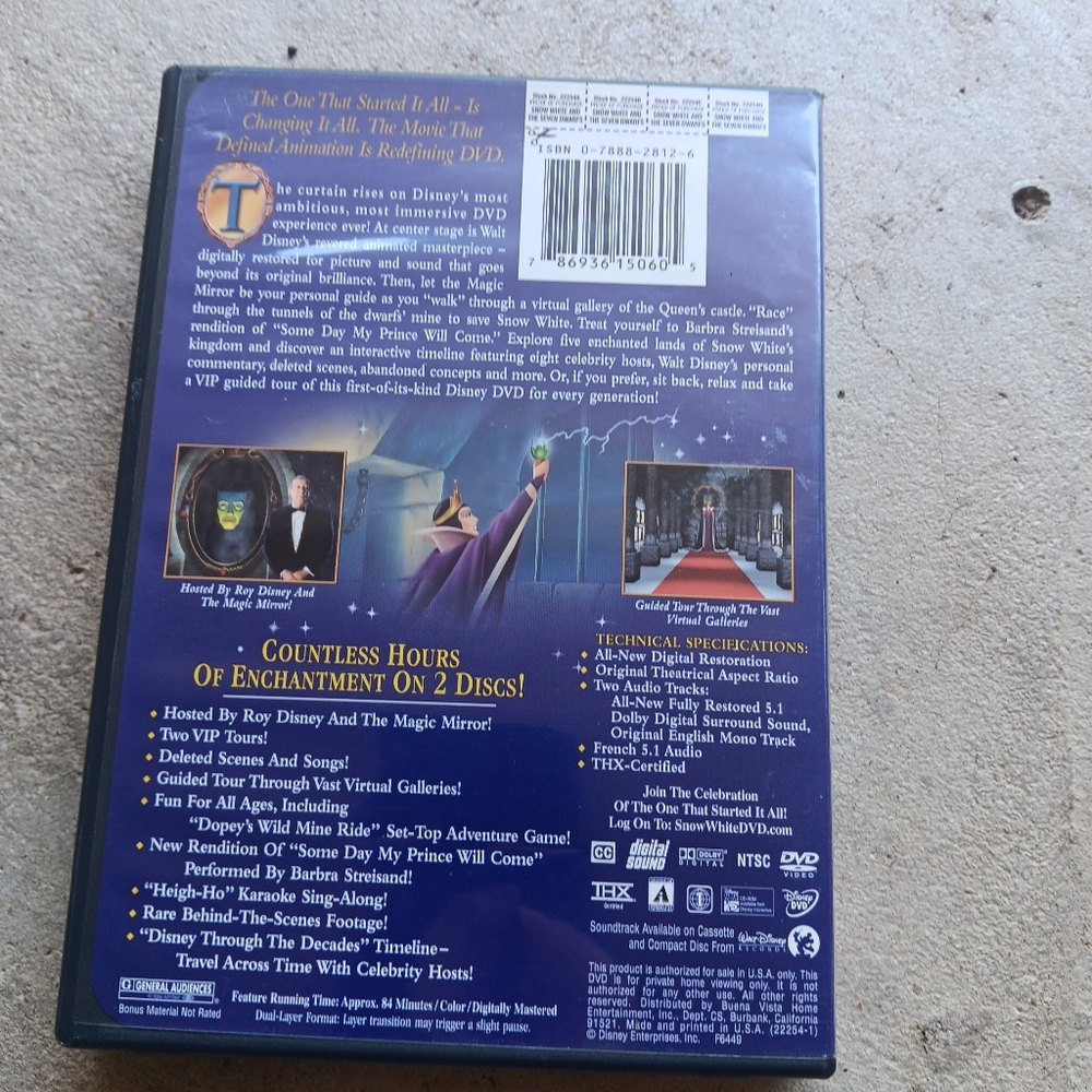 Snow White and the Seven Dwarfs Platinum Edition DVD set - Picture 2 of 4